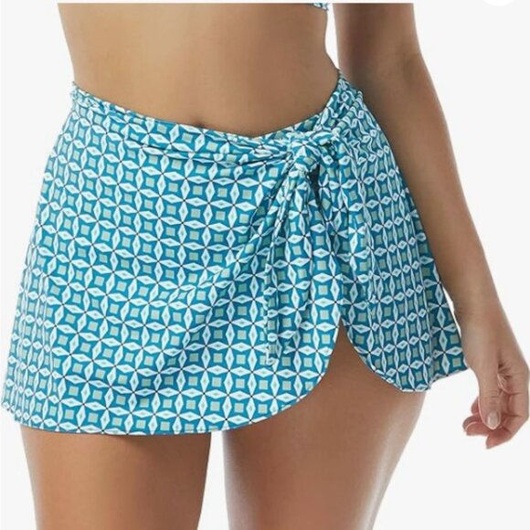 Contours by Coco Reef - Women's Halo Sarong Skirt Bikini Bottom Size Medium - Picture 1 of 11